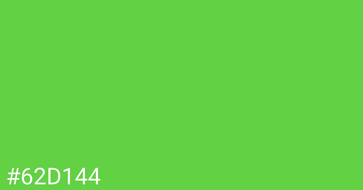 Hex color #62d144 graphic