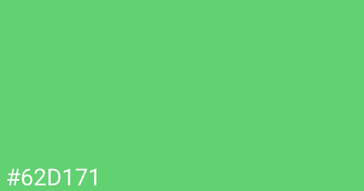 Hex color #62d171 graphic