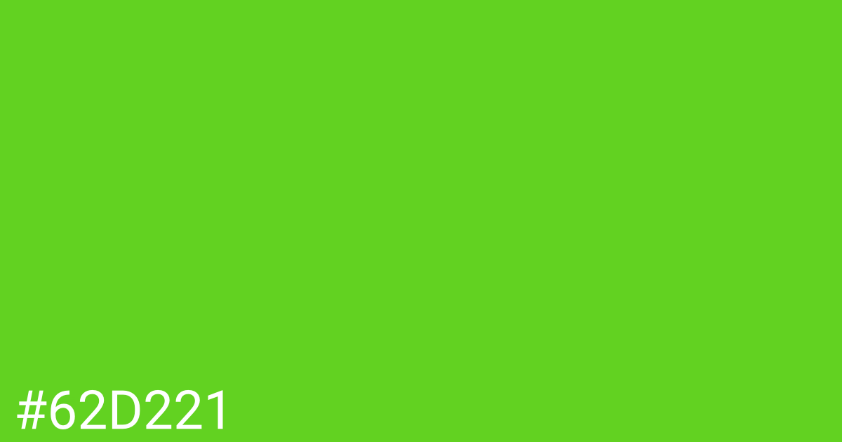 Hex color #62d221 graphic