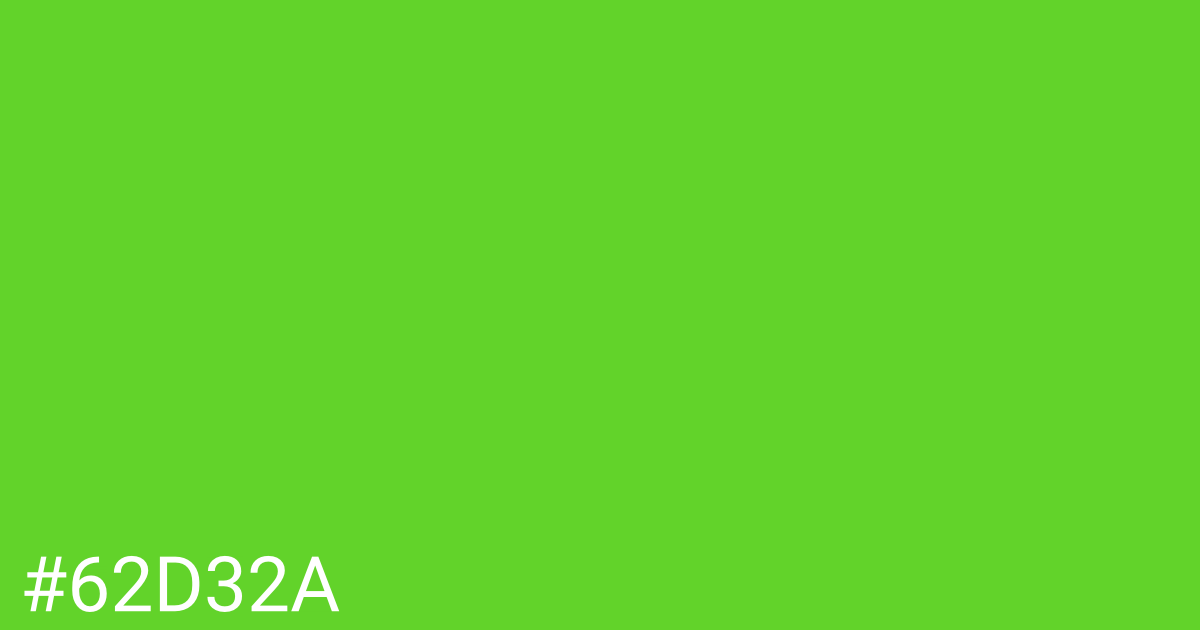 Hex color #62d32a graphic