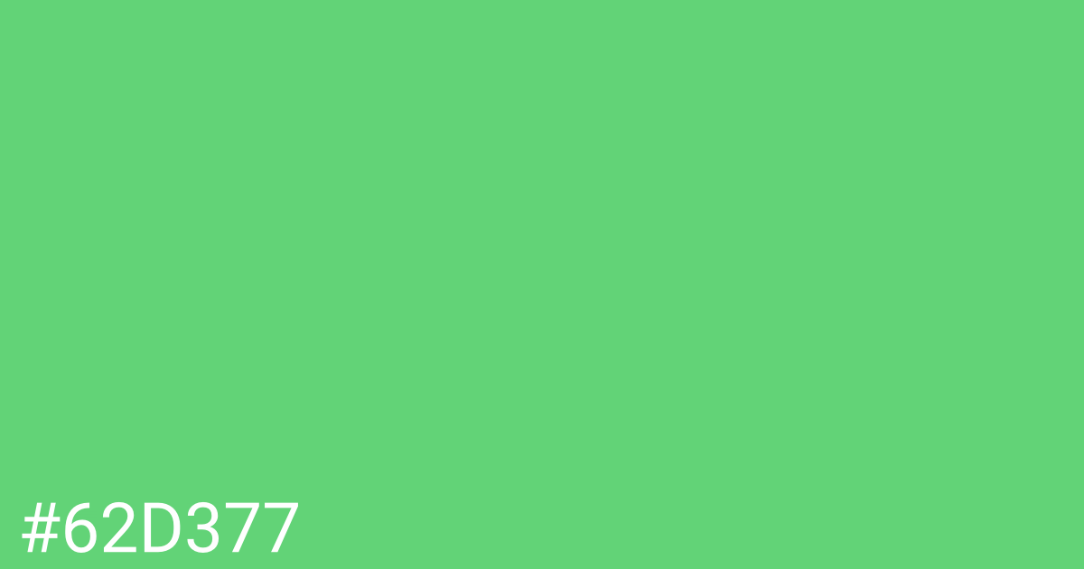 Hex color #62d377 graphic