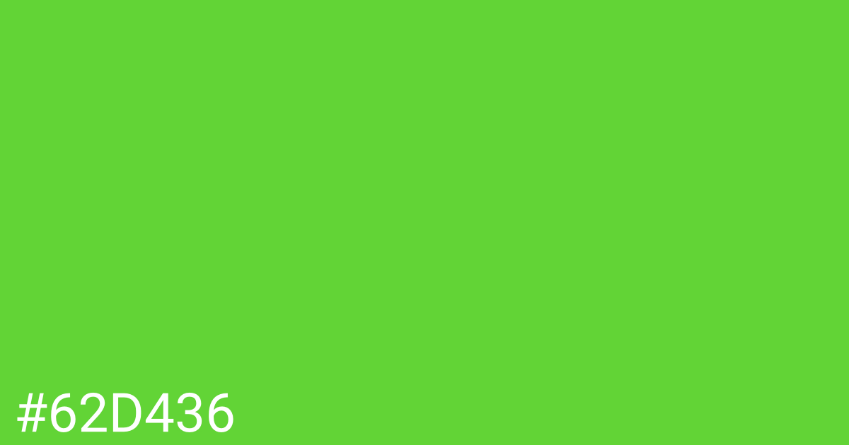 Hex color #62d436 graphic