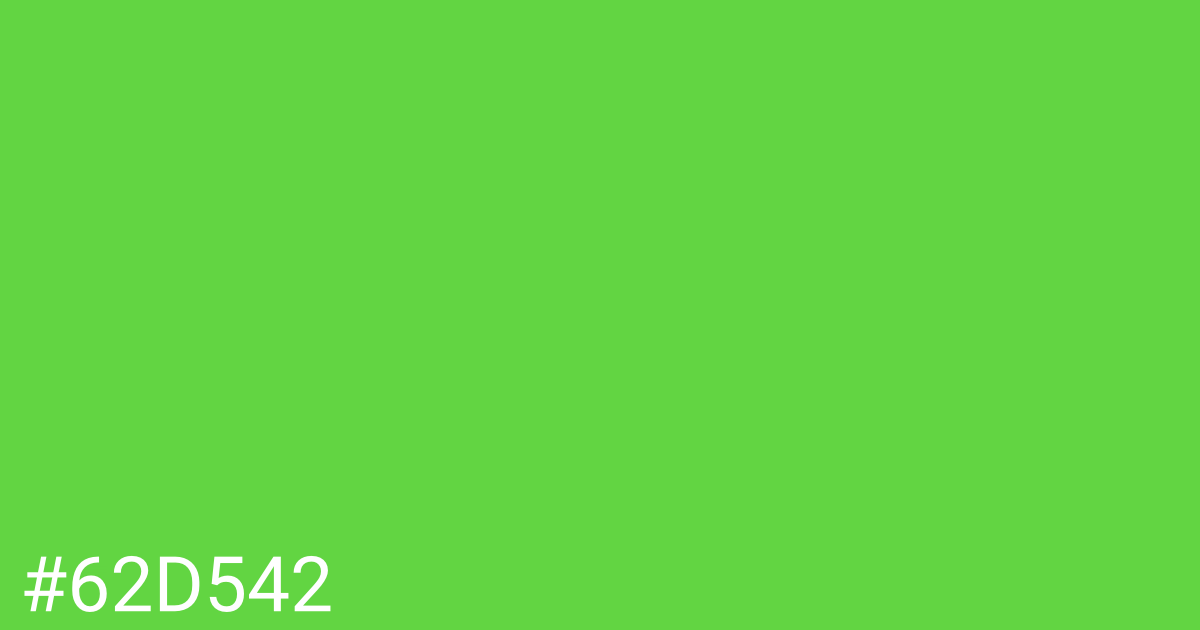 Hex color #62d542 graphic