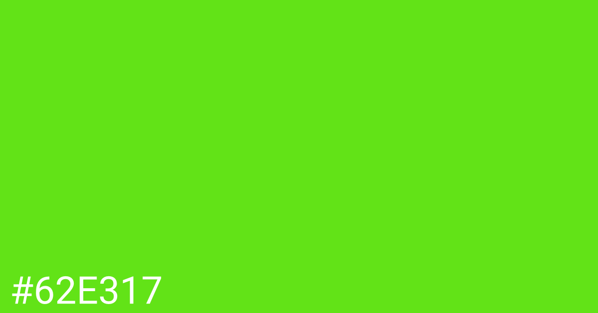 Hex color #62e317 graphic