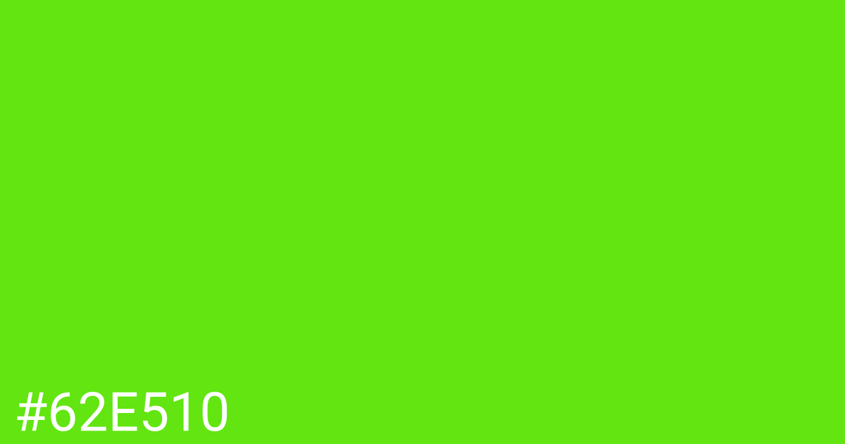 Hex color #62e510 graphic