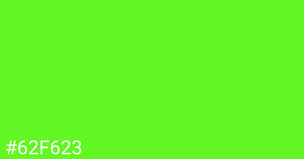 Hex color #62f623 graphic