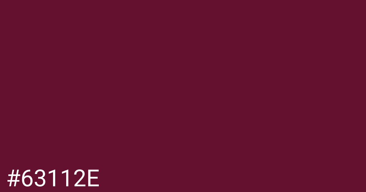 Hex color #63112e graphic