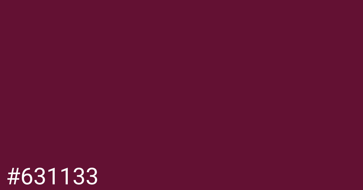 Hex color #631133 graphic