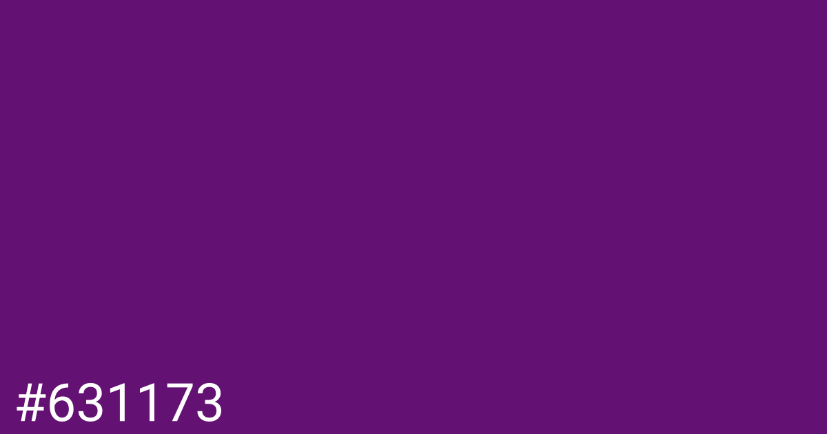 Hex color #631173 graphic