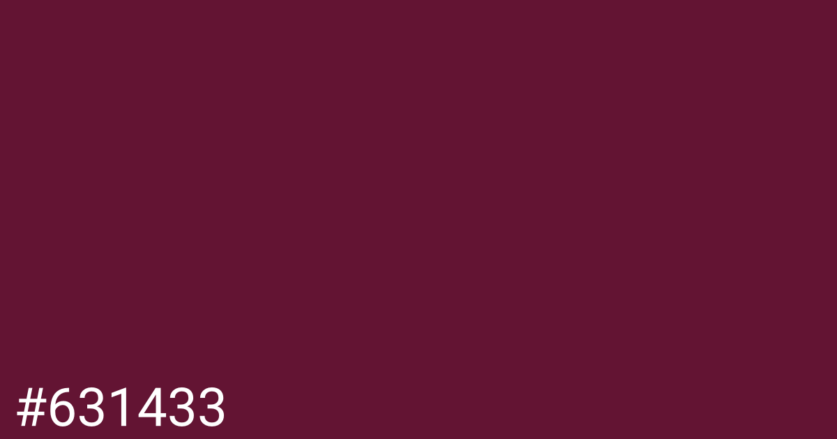 Hex color #631433 graphic