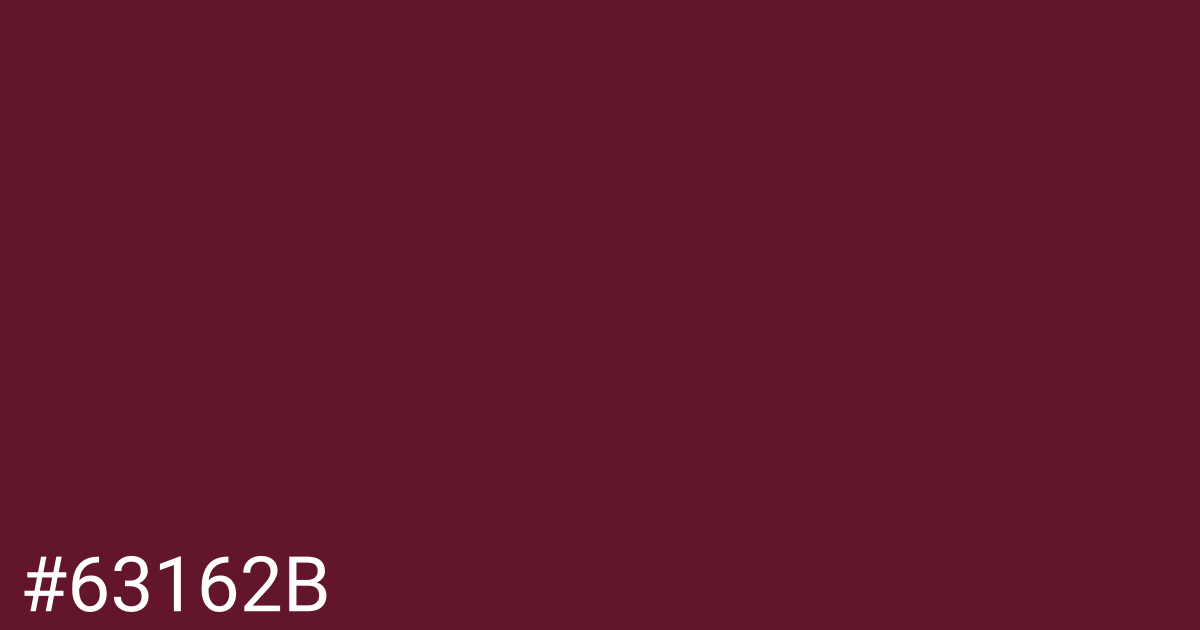 Hex color #63162b graphic