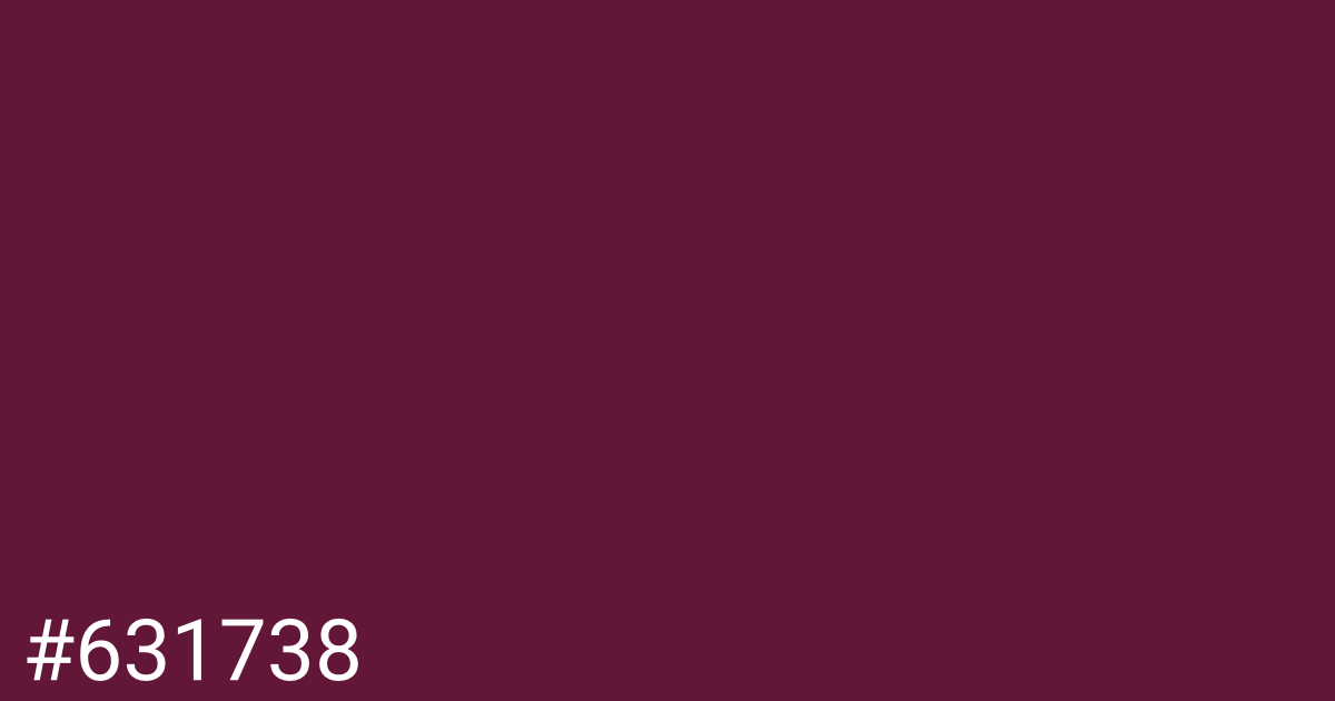 Hex color #631738 graphic