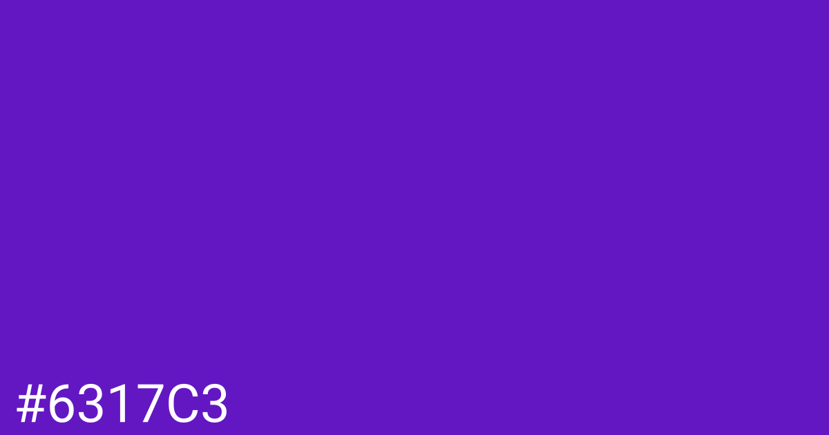 Hex color #6317c3 graphic