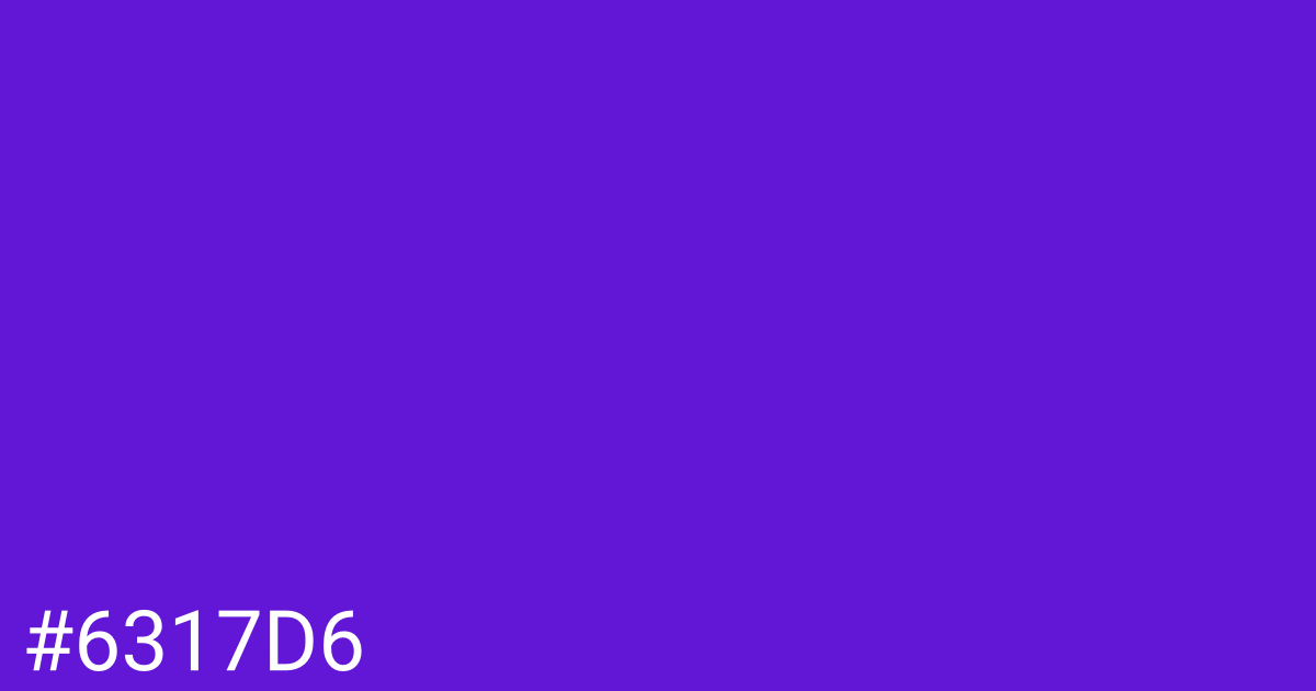 Hex color #6317d6 graphic