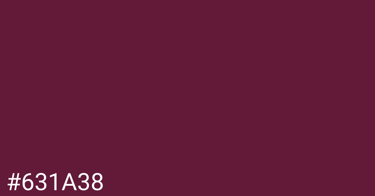 Hex color #631a38 graphic