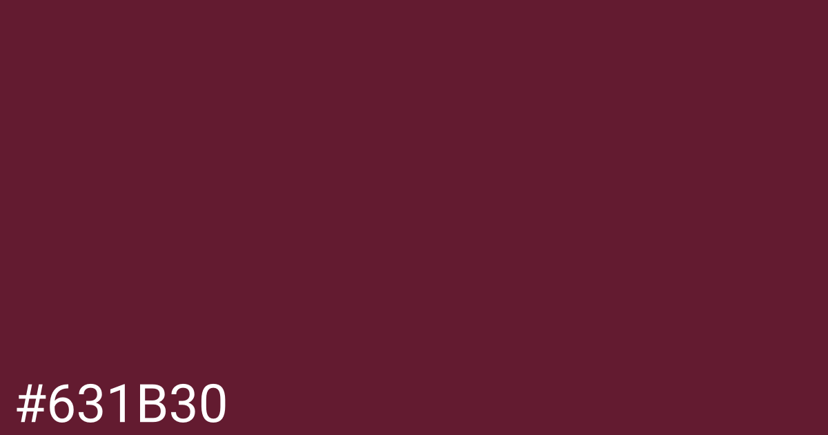 Hex color #631b30 graphic