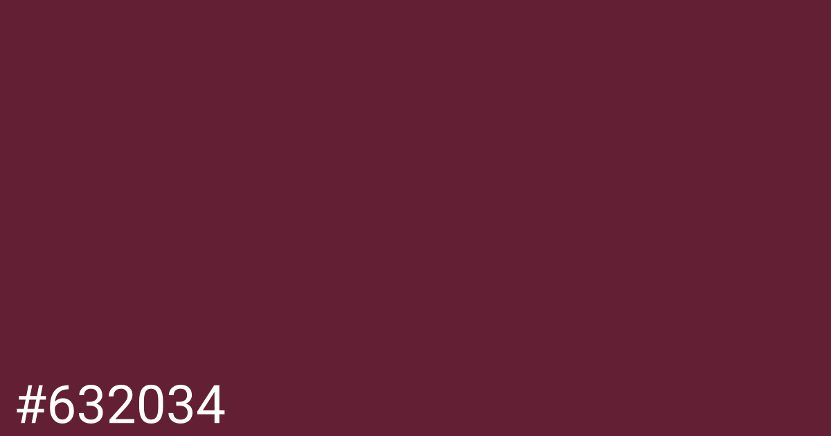 Hex color #632034 graphic