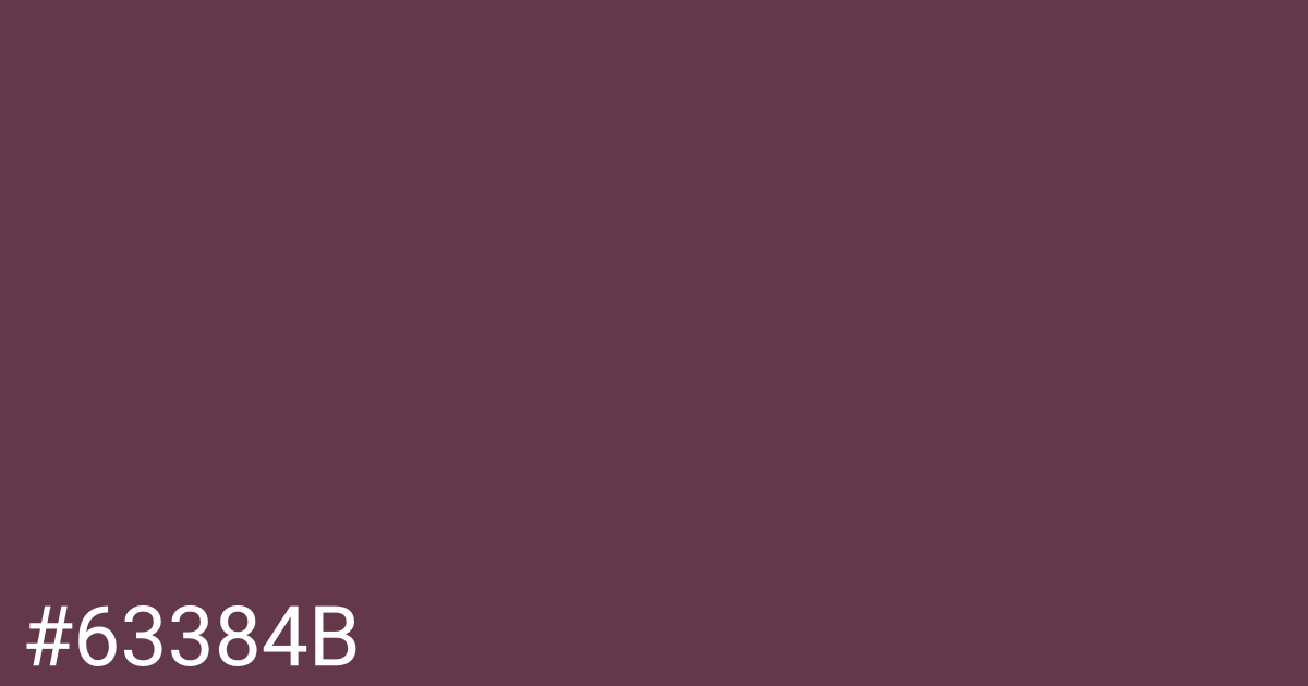 Hex color #63384b graphic