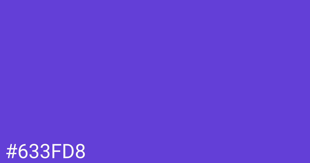 Hex color #633fd8 graphic