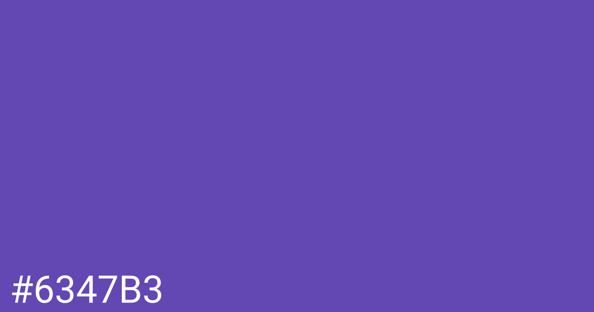 Hex color #6347b3 graphic