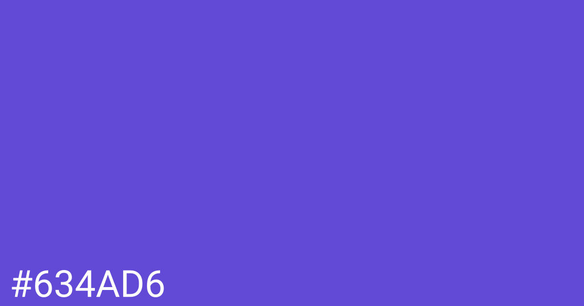 Hex color #634ad6 graphic