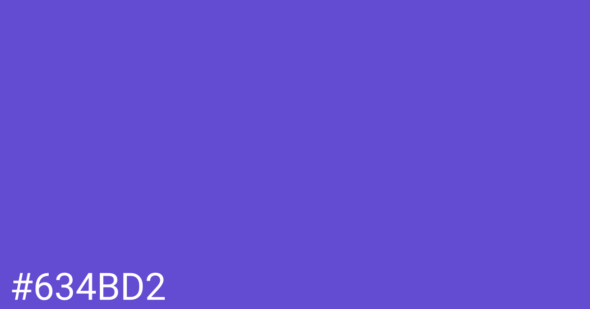 Hex color #634bd2 graphic