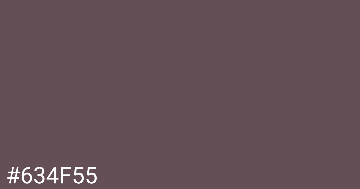 Hex color #634f55 graphic