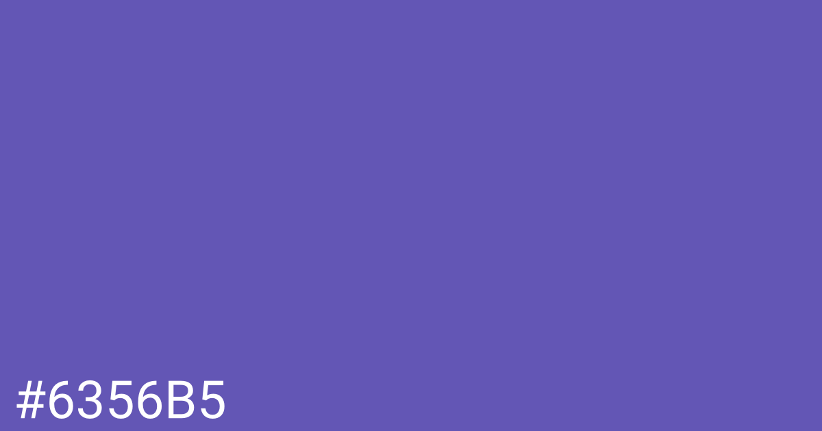 Hex color #6356b5 graphic