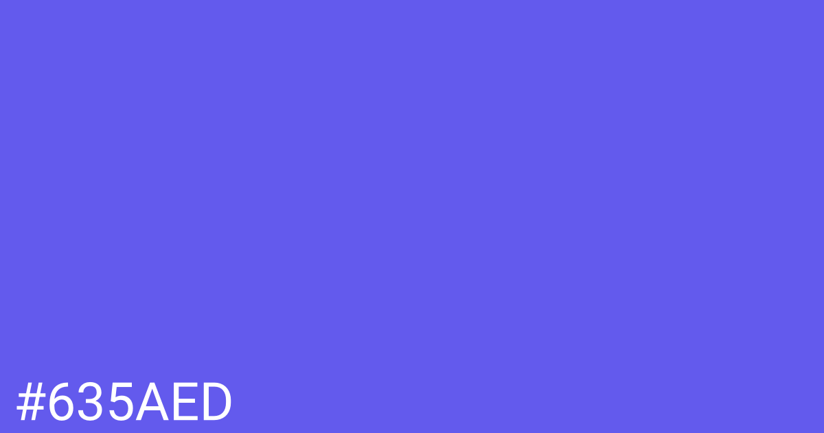 Hex color #635aed graphic