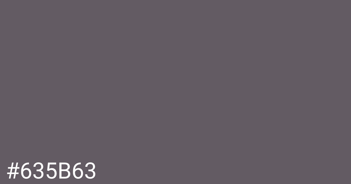 Hex color #635b63 graphic