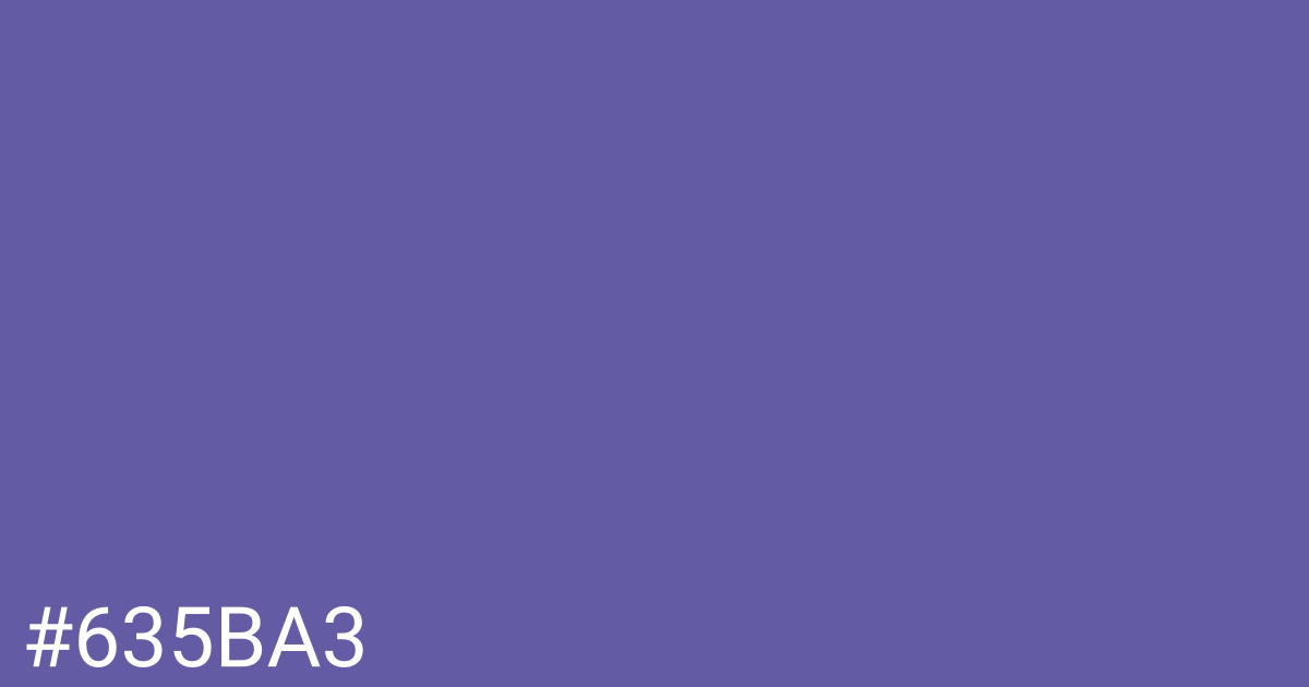 Hex color #635ba3 graphic