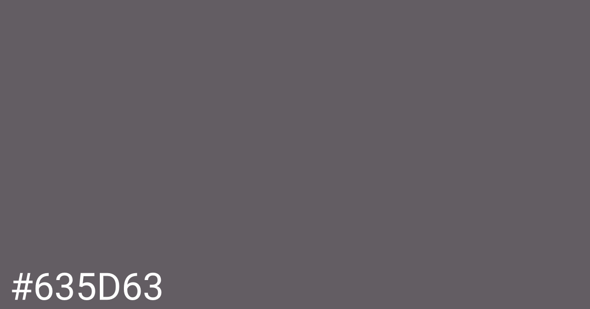 Hex color #635d63 graphic