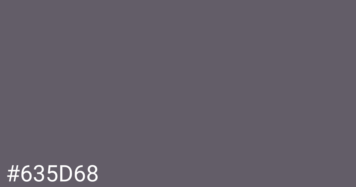 Hex color #635d68 graphic