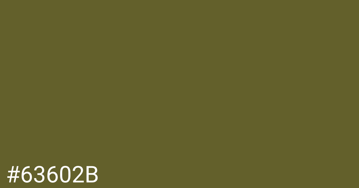 Hex color #63602b graphic