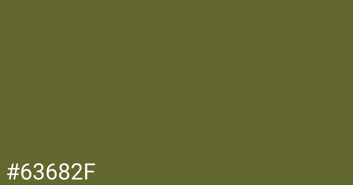 Hex color #63682f graphic