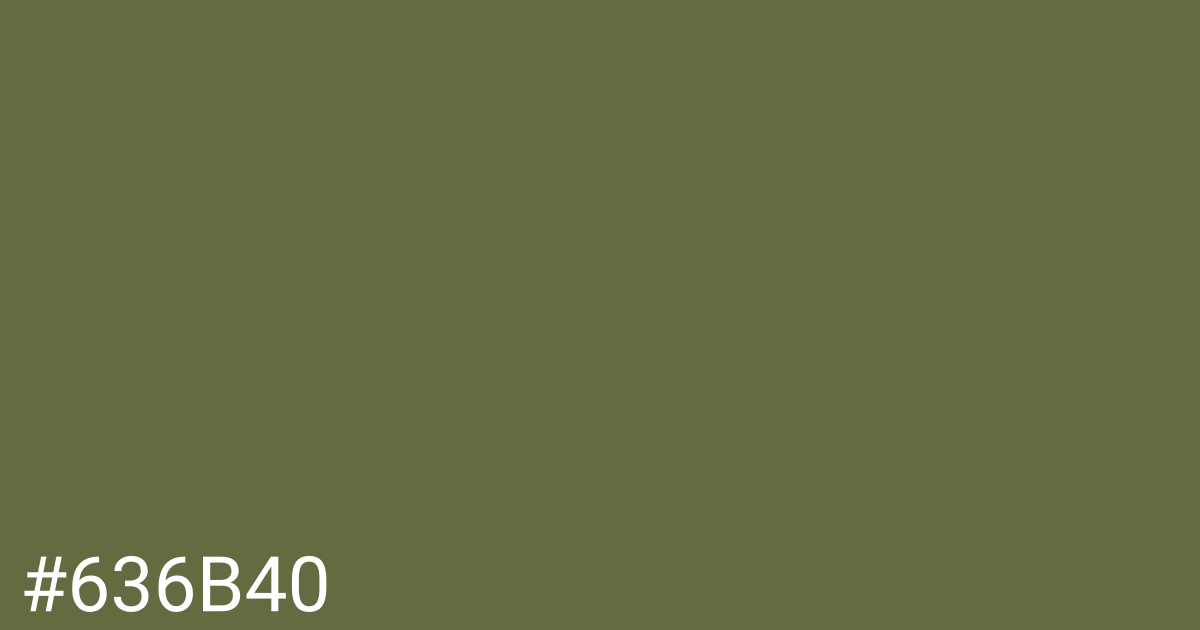 Hex color #636b40 graphic