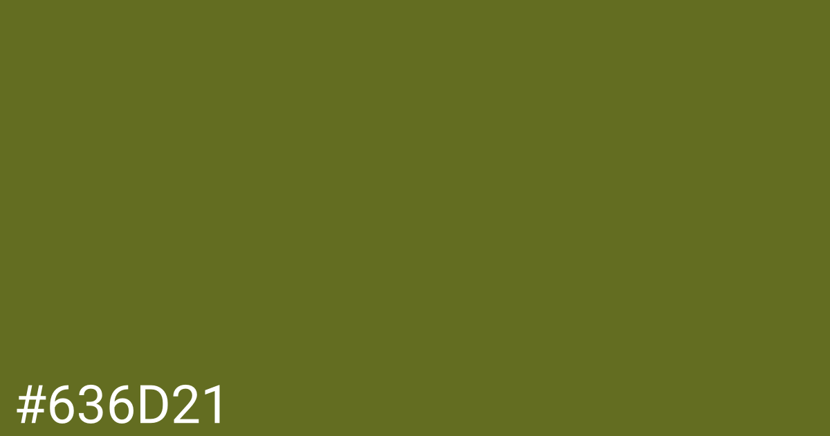 Hex color #636d21 graphic