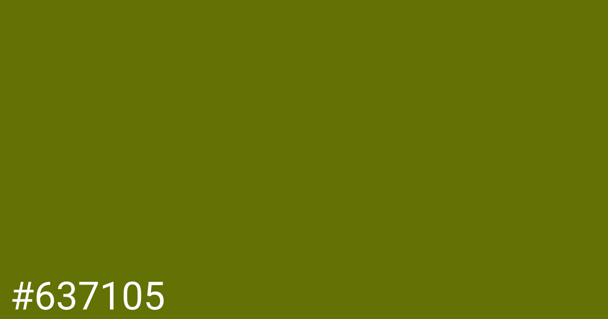 Hex color #637105 graphic