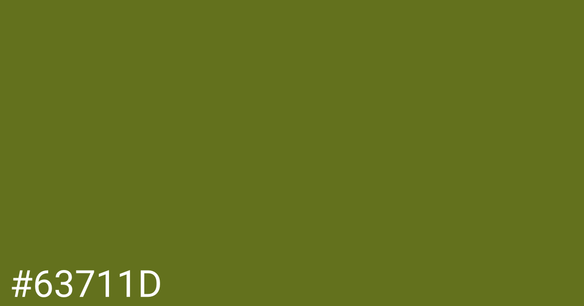 Hex color #63711d graphic