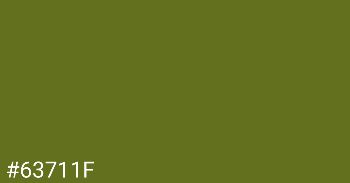 Hex color #63711f graphic