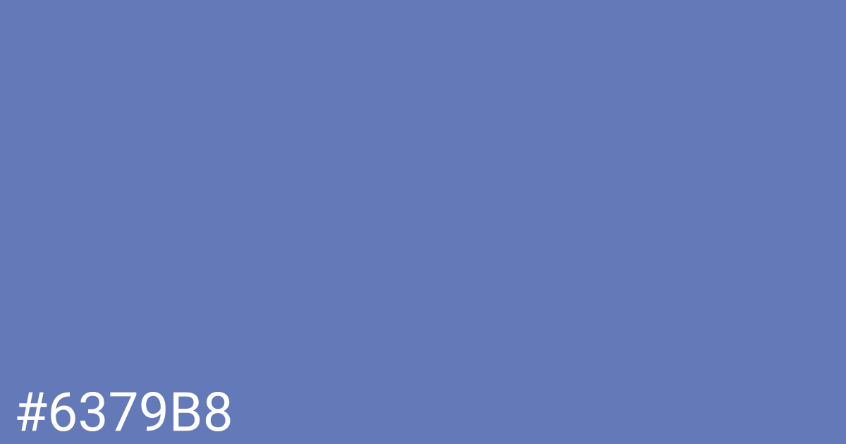 Hex color #6379b8 graphic