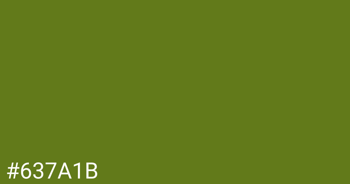 Hex color #637a1b graphic