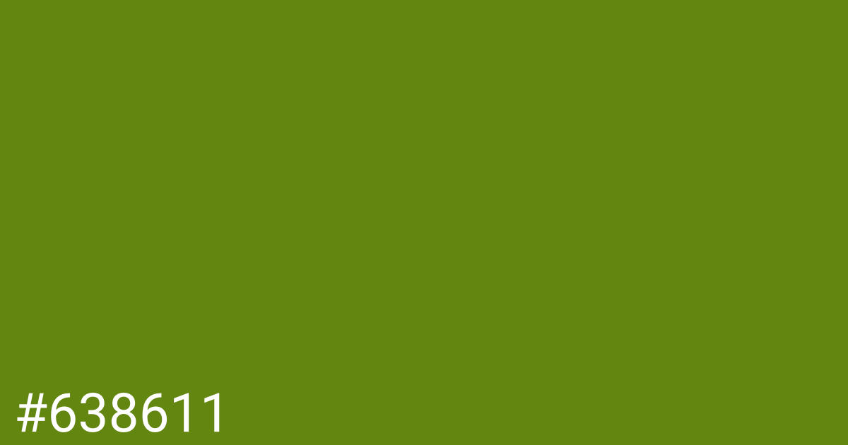 Hex color #638611 graphic