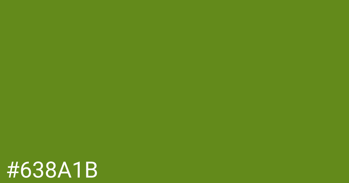 Hex color #638a1b graphic