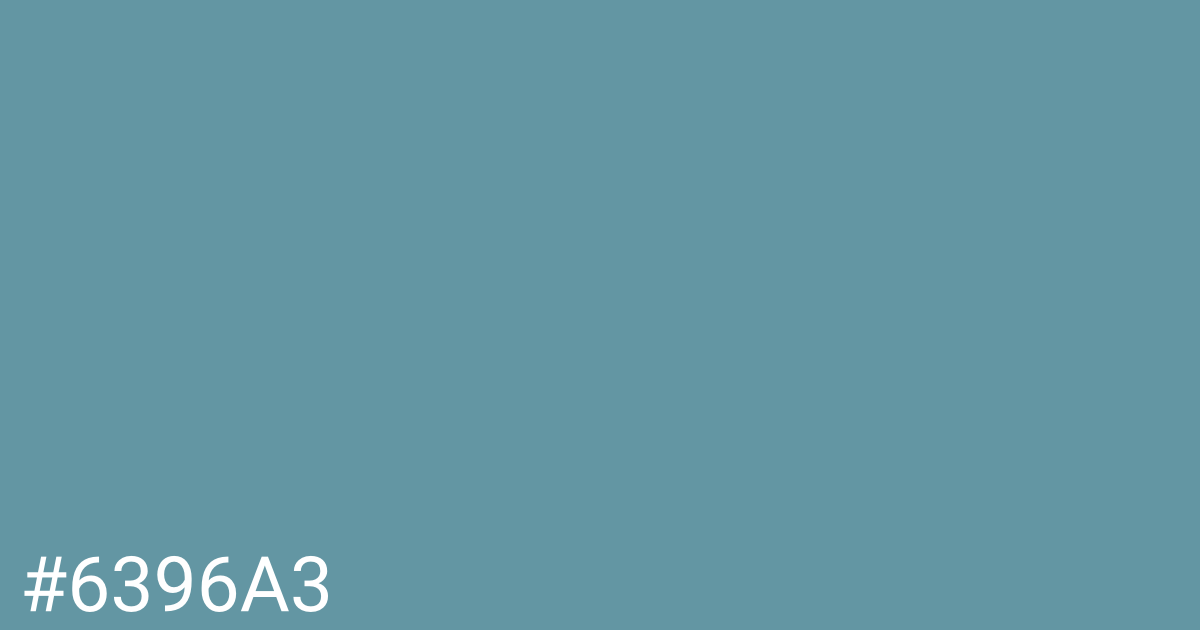 Hex color #6396a3 graphic