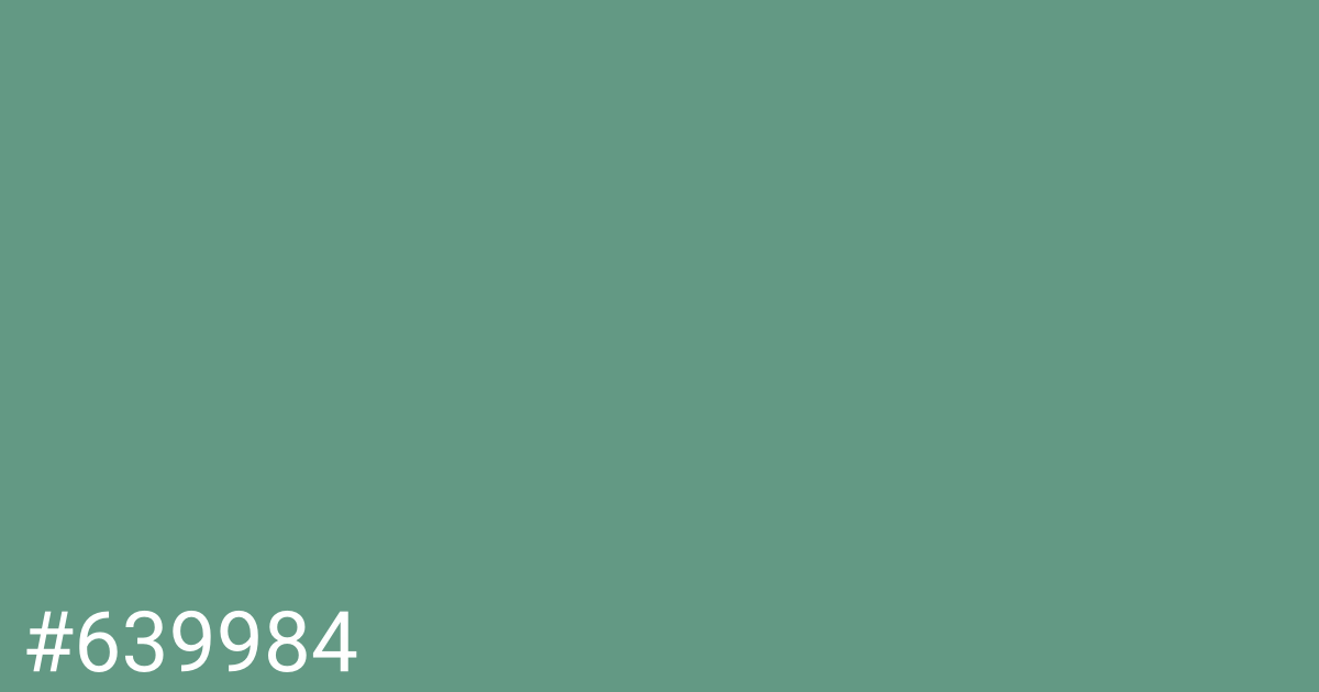 Hex color #639984 graphic