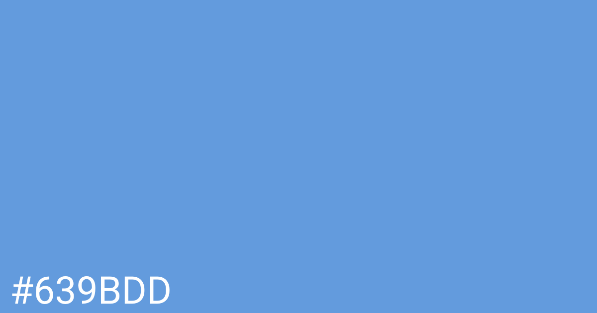 Hex color #639bdd graphic