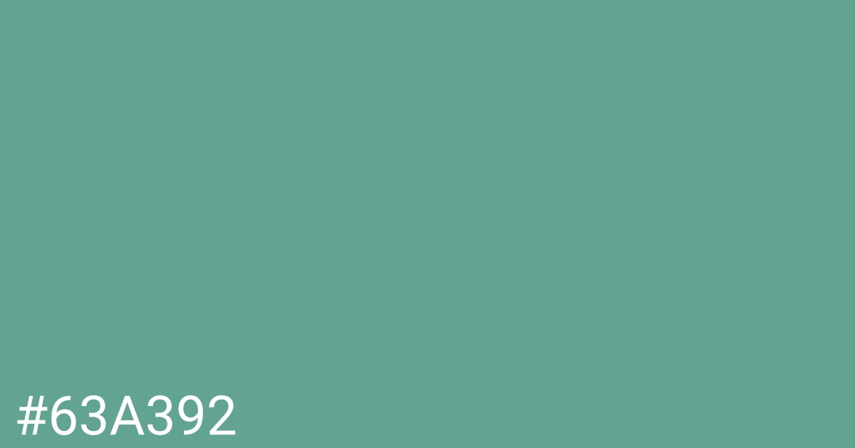 Hex color #63a392 graphic