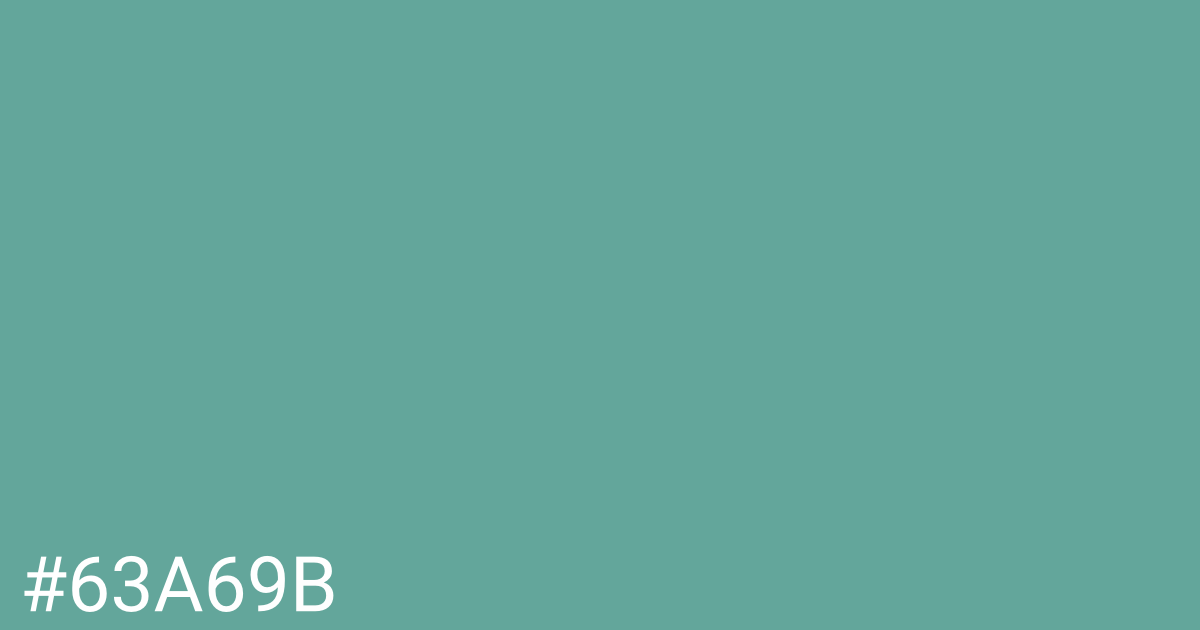 Hex color #63a69b graphic