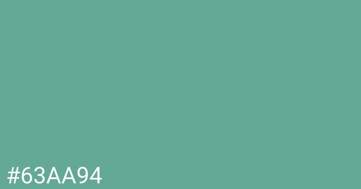 Hex color #63aa94 graphic